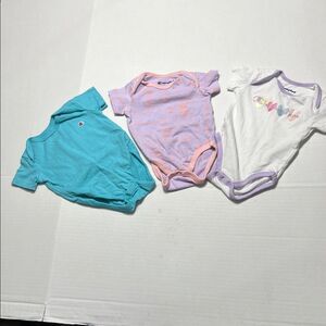 Champion Bundle of 3 one piece bodysuits size 6m